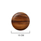 Wooden snack plate from WoodyKitchenware, 15cm round household wooden plate for serving snacks and elevating snack experience.