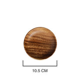Wooden snack plate from WoodyKitchenware, 15cm, smooth finish, ideal for household snacks and elevating your snack experience.