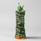 Ceramic Tiki Mug featuring the Moai Sentinel design by Woody&