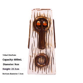 Handcrafted ceramic Tiki mug featuring Moai Sentinel design by Woody&