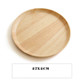 Japanese-style wooden tray by WoodyKitchenware, 20cm, crafted from natural wood, perfect for elevating dining presentation.