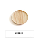 Japanese-style wooden tray by WoodyKitchenware, 20cm, crafted from smooth wood for elegant dining and serving.