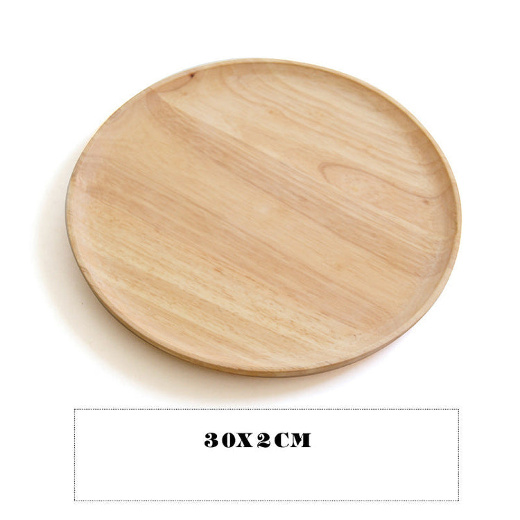 Japanese-style wooden tray by WoodyKitchenware, 20cm, handcrafted bamboo serving tray for elegant dining presentation.