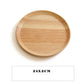 Japanese-style wooden tray by WoodyKitchenware, 20cm, showcasing natural wood grain and craftsmanship for elegant dining presentation.