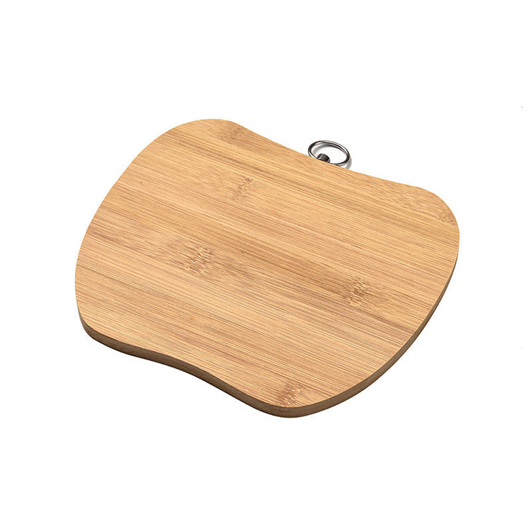 WoodyKitchenware bamboo cutting board with classification zones, ideal for organized food prep in the kitchen.