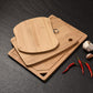 WoodyKitchenware bamboo cutting board with classification sections, designed for smart kitchen organization, 20x19cm.