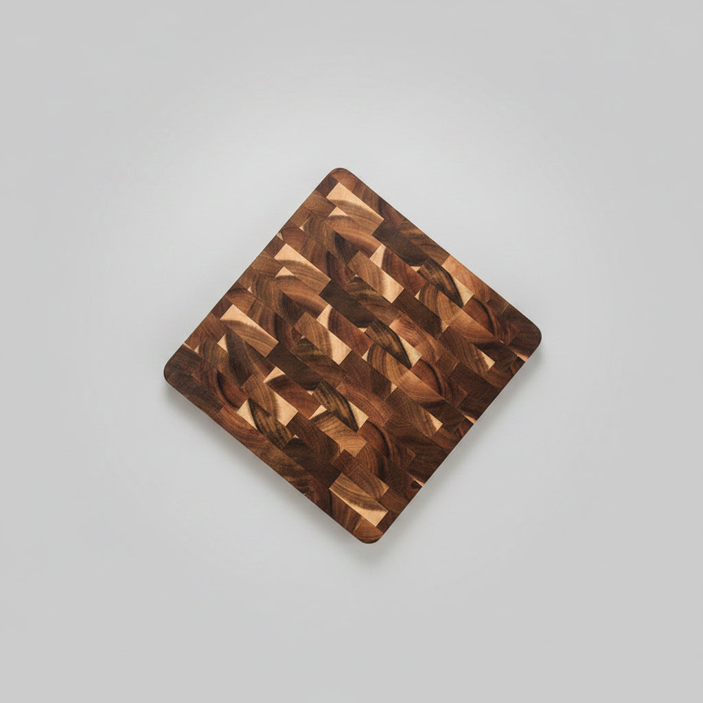 Acacia chopping board from WoodyKitchenware by WoodyKitchenware, rectangular wood surface for food preparation.