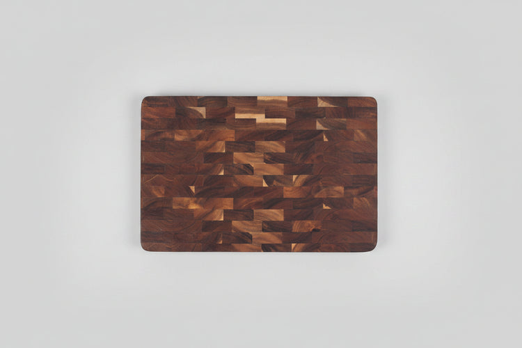 Wooden acacia chopping board by WoodyKitchenware, 28x28x2.8 inches, showcasing smooth polished surface and sturdy construction.