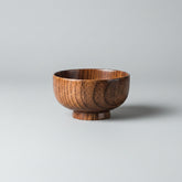 Wooden Jujube bowl by WoodyKitchenware, 3.75-inch solid timber basin with natural wood grain for serving or display.