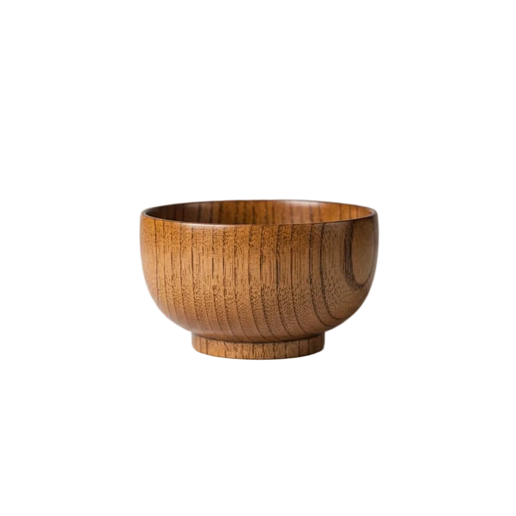 Wooden bowl made from wild jujube wood, showcasing a smooth, natural finish in a rustic, handmade design by WoodyKitchenware.