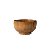 Wooden bowl made from wild jujube wood, showcasing a smooth, natural finish in a rustic, handmade design by WoodyKitchenware.