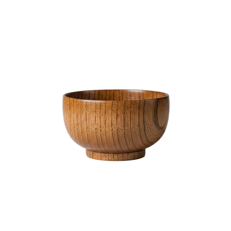 Wooden bowl made from wild jujube wood, showcasing a smooth, natural finish in a rustic, handmade design by WoodyKitchenware.