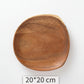 Rustic acacia wood irregular tray by WoodyKitchenware, handcrafted cake and dinner plate for home and hotel use.