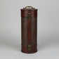 Wooden wine box by WoodyKitchenware, vintage cylinder solid timber storage container for wine, with natural wood grain details.