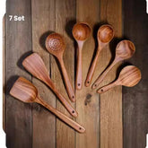 Set of four wooden spatulas from Woody&