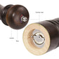 Wooden pepper grinder and spice bottle with manual ceramic mill by WoodyKitchenware, showcasing a crafted wooden design.