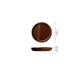 Elegant round wooden Japanese storage cake tray by WoodyKitchenware, showcasing smooth polished finish and circular design.