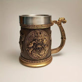Stainless steel mug by WoodyKitchenware, 600ml All-Father&