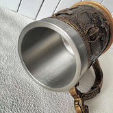 Stainless steel mug by WoodyKitchenware with "All-Father&