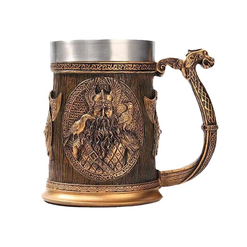 Stainless steel mug by WoodyKitchenware featuring All-Father&