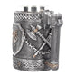 Blackjack beer glass by WoodyKitchenware featuring a high-stakes blackjack hand design, handcrafted for beer drinking.