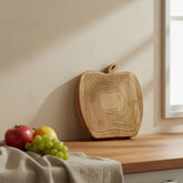 WoodyKitchenware folding fruit basket featuring a natural wood finish, designed for stylishly organizing fruits at home.