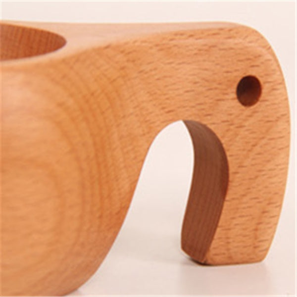 Hand-carved minimalist wooden vessel from WoodyKitchenware, The Sylvan Solace by WoodyKitchenware, showcasing smooth, natural wood grain.
