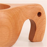 Hand-carved minimalist wooden vessel from WoodyKitchenware, The Sylvan Solace by WoodyKitchenware, showcasing smooth, natural wood grain.