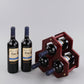 Wooden wine rack decoration by WoodyKitchenware, European creative solid wood display with wine glass holder and stylish design.