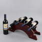 European wooden wine rack decoration by WoodyKitchenware, showcasing a solid wood wine glass and bottle display for elegant storage.