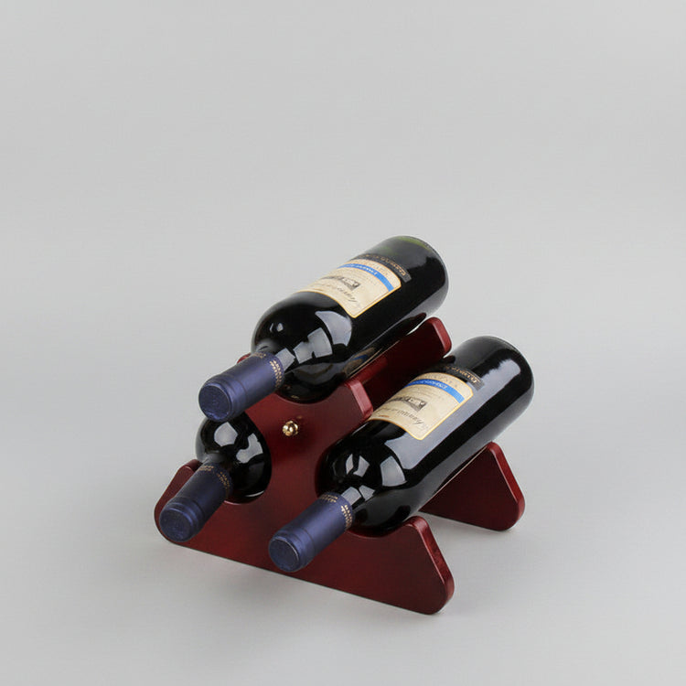 European wooden wine rack decoration by WoodyKitchenware, showcasing a creative solid wood wine and glass display for home decor.