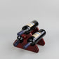 European wooden wine rack decoration by WoodyKitchenware, showcasing a creative solid wood wine and glass display for home decor.