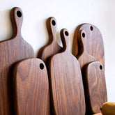 Black Walnut pizza tray by WoodyKitchenware, rustic and elegant serving tray with a natural wood finish for pizza presentation.