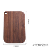 Black Walnut pizza tray by WoodyKitchenware, rustic wooden serving tray with a smooth finish, ideal for pizza presentation.