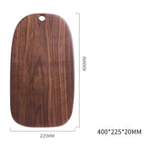 Black Walnut pizza tray by WoodyKitchenware, rustic and elegant, measuring 36x17x2cm, perfect for serving homemade pizzas.
