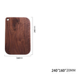 Black Walnut pizza tray by WoodyKitchenware, rustic wooden serving tray with a natural finish for pizza presentation.
