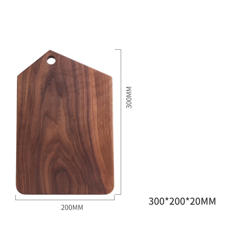 Black Walnut pizza tray by WoodyKitchenware, rustic and elegant wood serving platter with a smooth finish and natural wood grain.