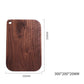 Black Walnut pizza tray by WoodyKitchenware, rustic wood serving platter with a natural finish, ideal for pizza presentation and serving.
