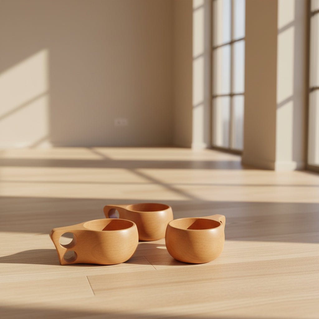Hand-carved beechwood Kuksa cup from Woody&