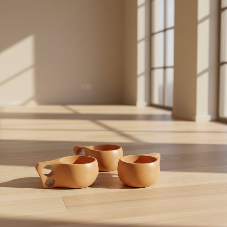 Hand-carved beechwood Kuksa cup from Woody&