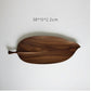 Small handmade wooden tray by WoodyKitchenware, featuring glossy beech wood with forest sculpture design, perfect for serving.