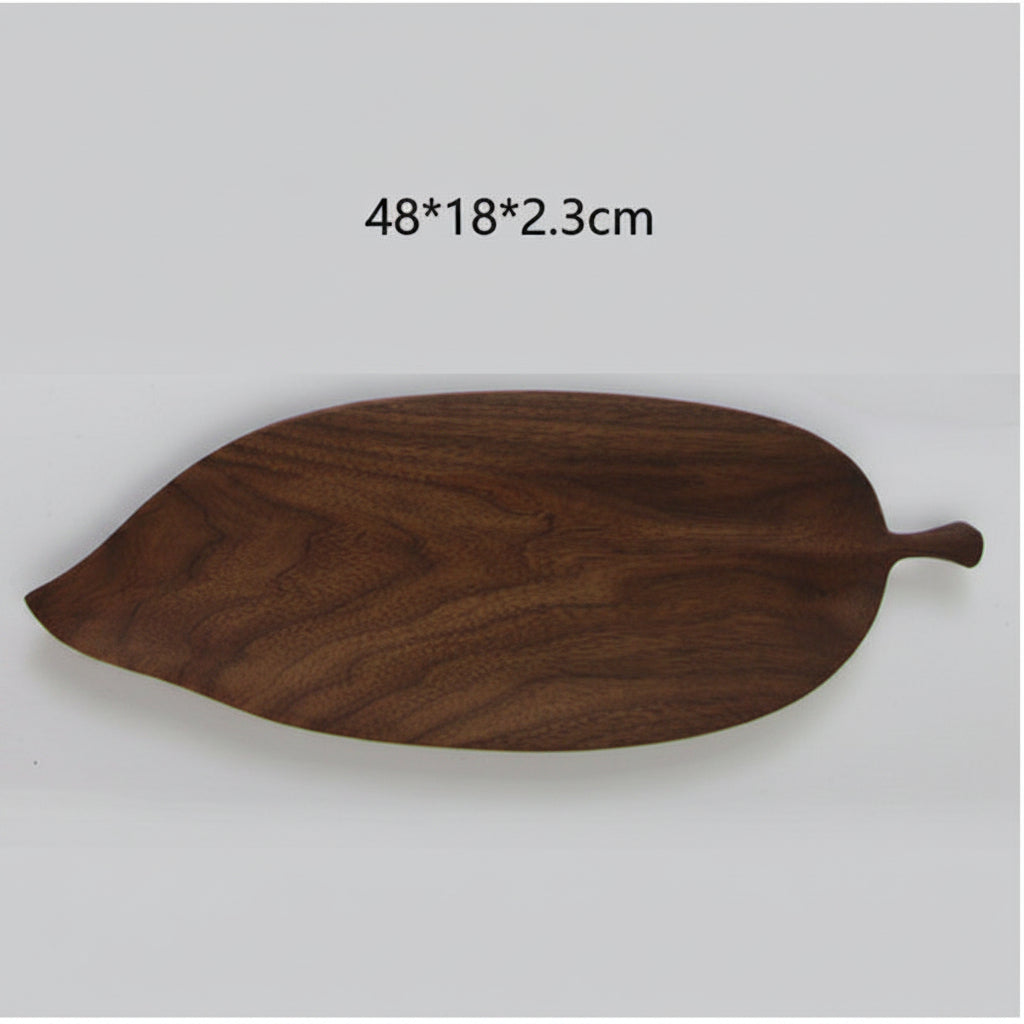 Handmade wooden tray by Woody's Rituals, glossy beech serving tray featuring a forest sculpture design from WoodyKitchenware.