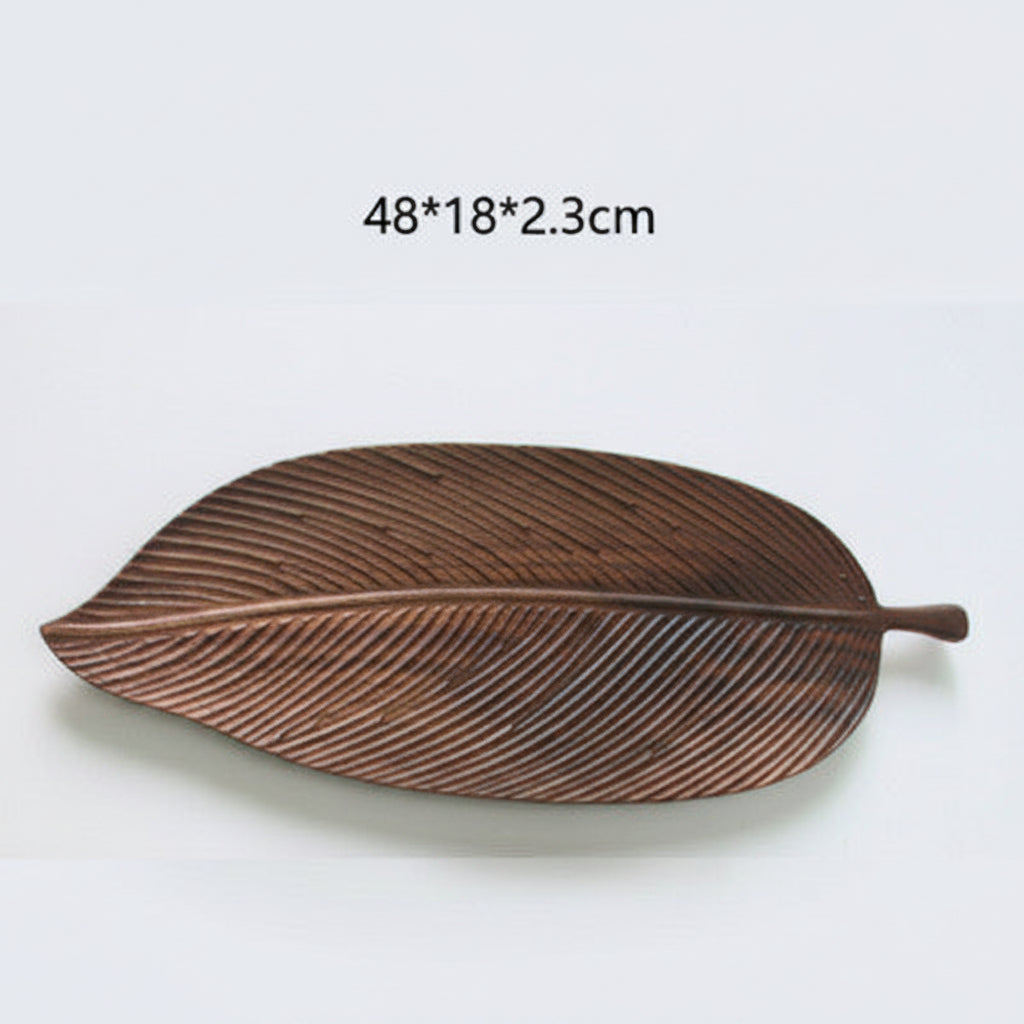 Handmade wooden tray by Woody's Rituals featuring a forest sculpture design in glossy beech wood, ideal for serving or display.