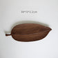 Small handmade wooden tray by WoodyKitchenware, featuring a glossy beechwood surface with forest sculpture design for serving or display.