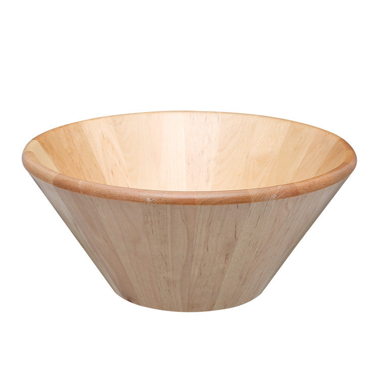 Round Japanese wooden bowl by WoodyKitchenware, Birch Gatherer solid timber bowl, natural light wood grain, handcrafted kitchenware