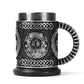Black minimalist beer mug by Woody&