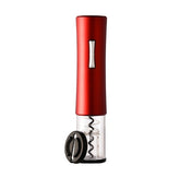 Black electric wine opener set with automatic corkscrew, foil cutter, and can opener from WoodyKitchenware by WoodyKitchenware.
