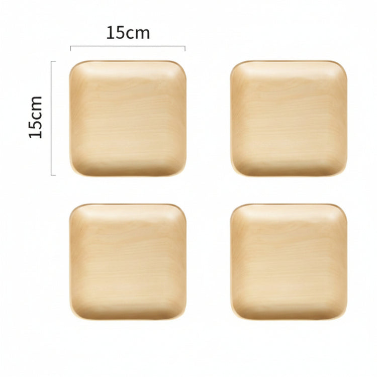 Japanese-style black walnut wooden plate from Woody&