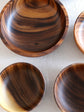 Natural wooden bowl from WoodyKitchenware, perfect for serving salads and snacks with rustic charm.
