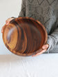 Natural wooden bowl from WoodyKitchenware, ideal for serving salads, fruits, or snacks with a rustic, handcrafted appearance.